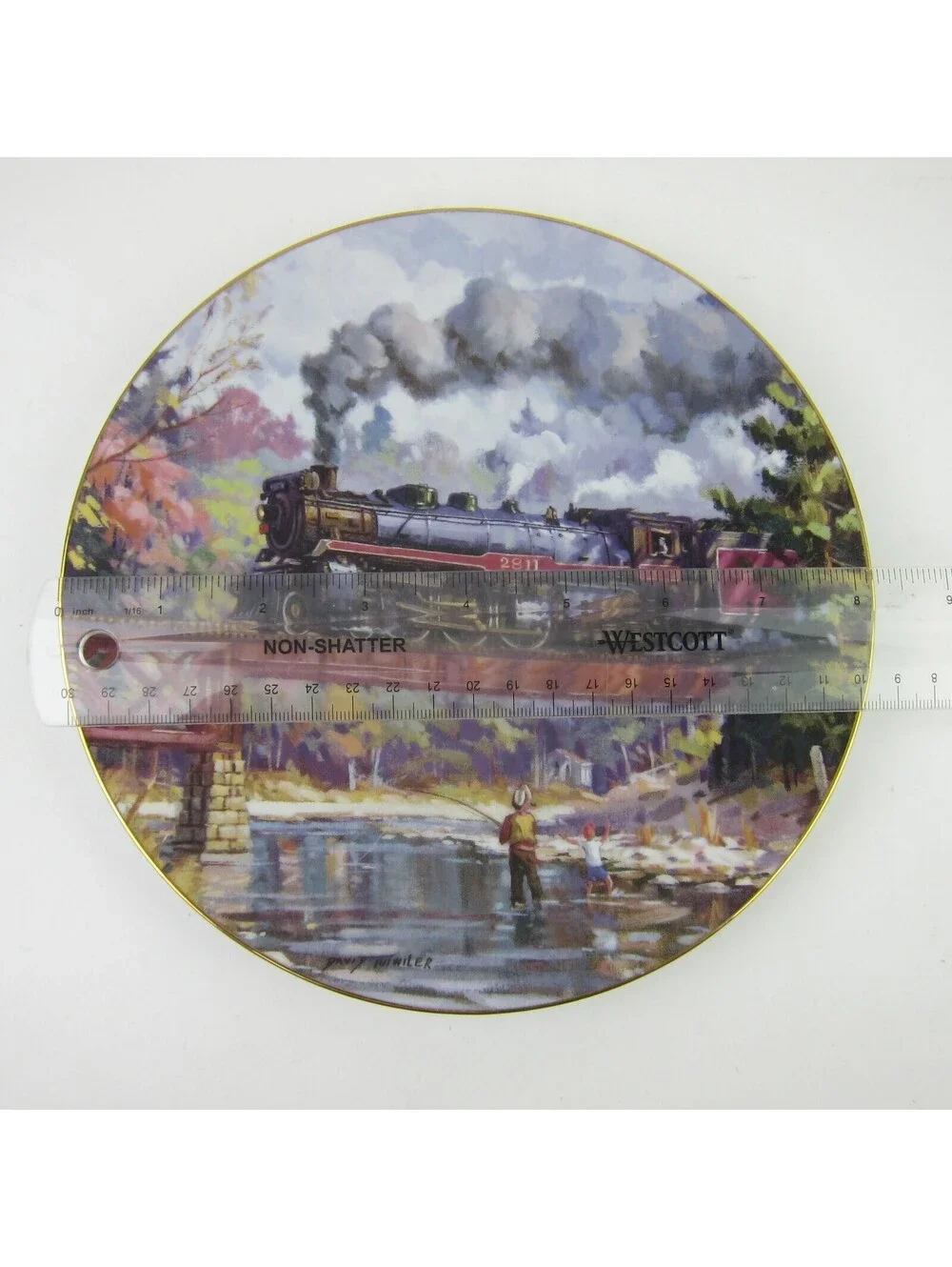 Collectible Plate Train Locomotive Royal York David Tutwiler 8.25